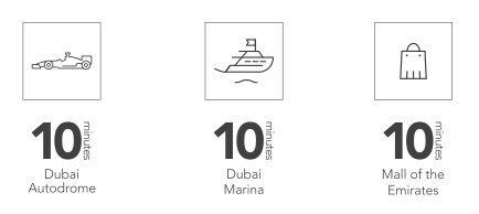 distance from dubai autodrome